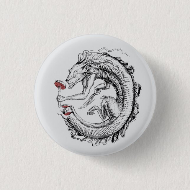 ouroboros sushi button (Front)
