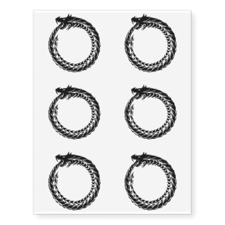 Ouroboros Temporary Tattoo Snake Eating Tail