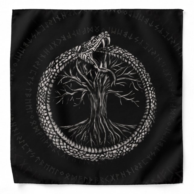Ouroboros with Tree of Life Bandana (Front)
