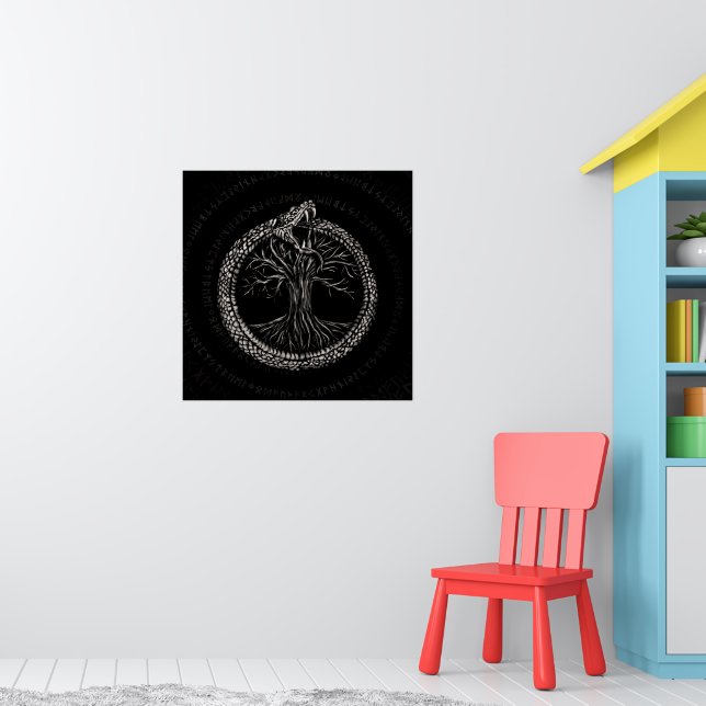 Ouroboros with Tree of Life Poster | Zazzle