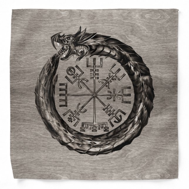 Ouroboros with Vegvisir Bandana (Front)