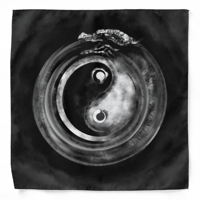 Ouroboros Yin - Yang Bandana (Front)
