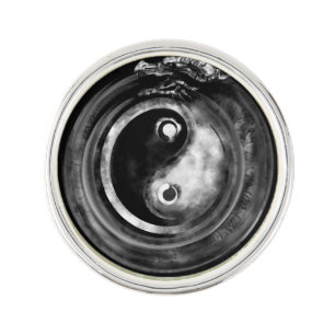 Ouroboros Yin - Yang Lapel Pin