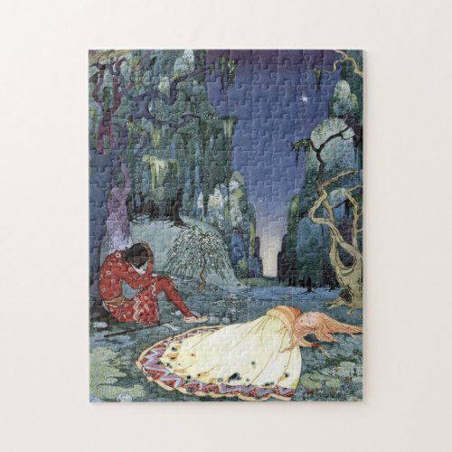 Ourson and Violette by Virginia Frances Sterrett Jigsaw Puzzle