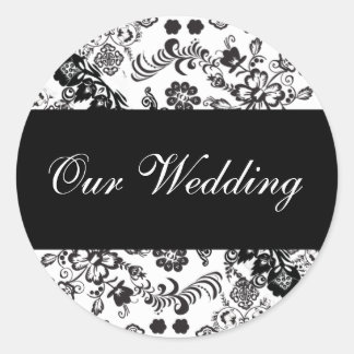 ourwedding classic round sticker