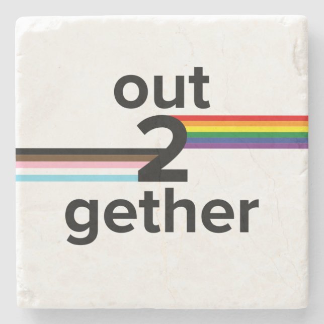 Out2gether drinks coaster (Front)