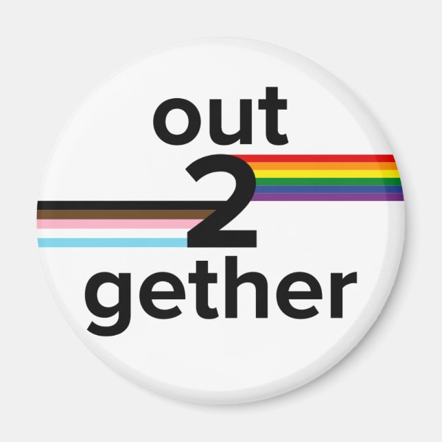 Out2gether fridge magnet (Front)