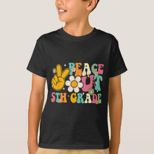Out 5th Grade Graduation Last Day Of School Groovy T-Shirt