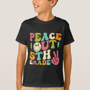 Out 5th Grade Groovy Graduation Last Day Of School T-Shirt