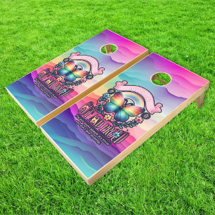 Out and Proud Gay Pride Party Cornhole Set
