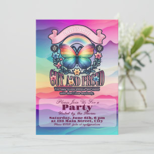 Out and Proud Gay Pride Party Invitation