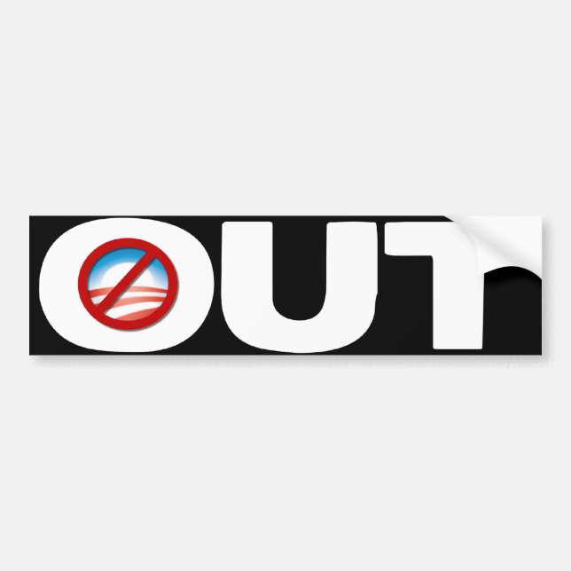 OUT - Anybody but Obama - 2012 Bumper Sticker (Front)
