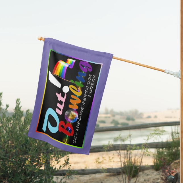 Out Bowling House Flag Current Logo (Insitu (Back))