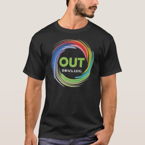 Out Bowling League 10 Year Wechter Years Logo Tee