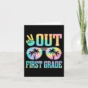 Out First Grade Last Day Of School Graduation Gift Card