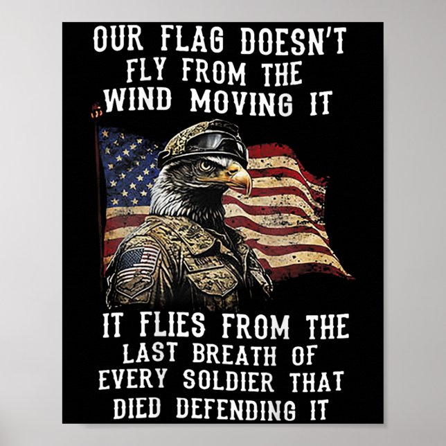 Out Flag Doesnt Fly From The Wind Moving It (on Ba Poster (Front)