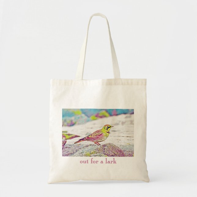 Out for a Lark Tote Bag (Front)