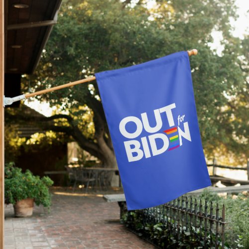 OUT FOR BIDEN HOUSE FLAG