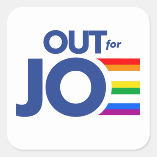 OUT FOR JOE SQUARE STICKER