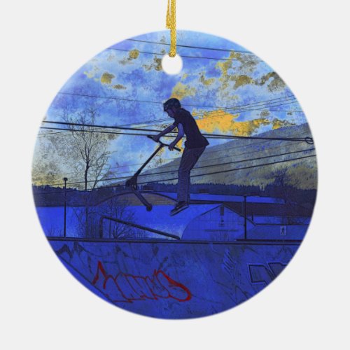 Out For Some Air _ Kick_Scooter Champ Ceramic Ornament