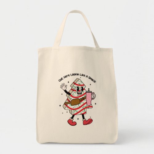 Out Here Lookin Like A Snack _ Boujee Christmas Tote Bag
