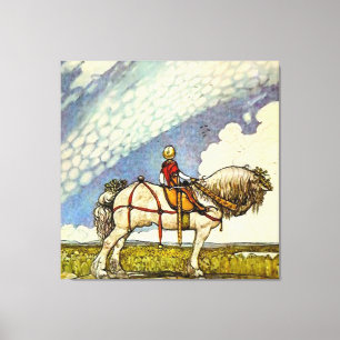 “Out Into the Wide World” by John Bauer Canvas Print