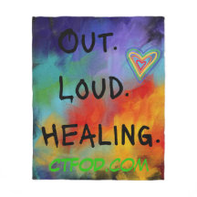Out loud healing pride blanket