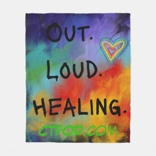 Out loud healing pride blanket
