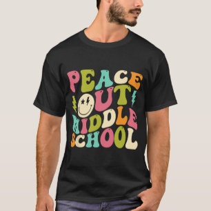 Out Middle School Groovy Graduation Last Day Of Sc T-Shirt