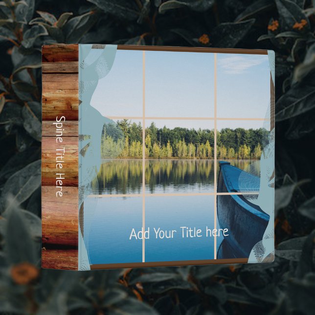 Out My Cabin Lake Window Scrapbook Album 3 Ring Binder (Creator Uploaded)
