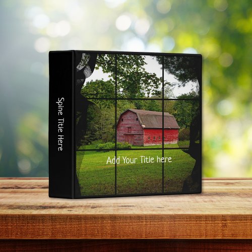 Out My Farm Window Scrapbook Album 3 Ring Binder