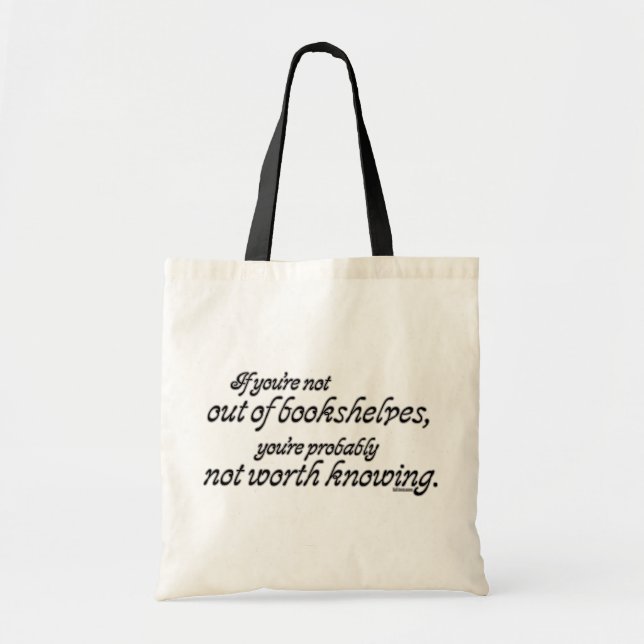 Out of Bookshelves Tote Bag (Front)