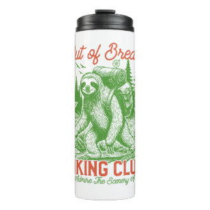 Out of Breath Funny Sloth Hiking Club Thermal Tumbler