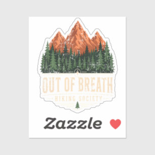Out Of Breath Hiking Society Sticker