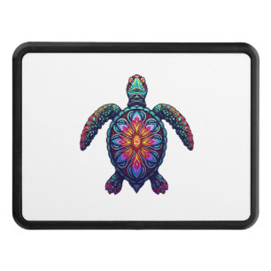 Out Of Breath Hiking Society Turtle T-Shirt Hitch Cover