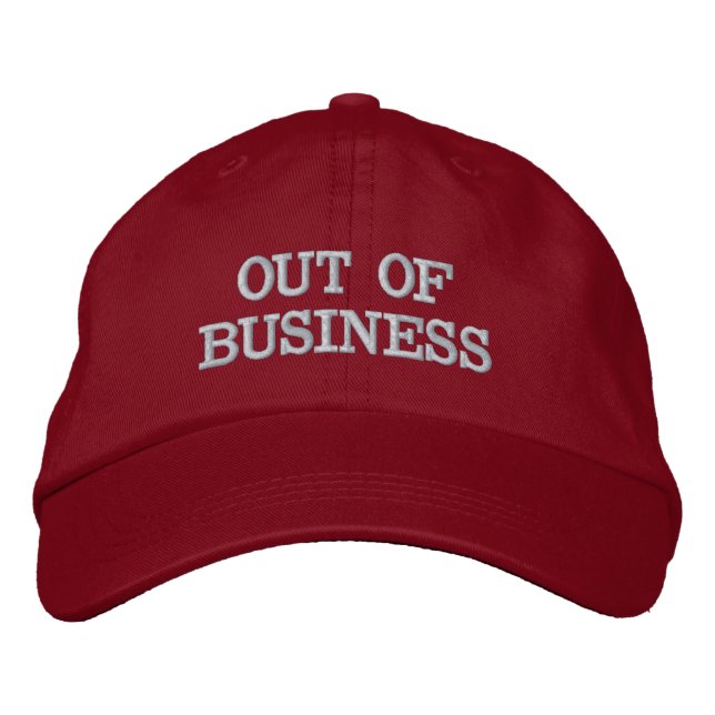 OUT OF BUSINESS Red Hat (Front)