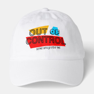 Out of Control – Bold Typography Statement Design Hat
