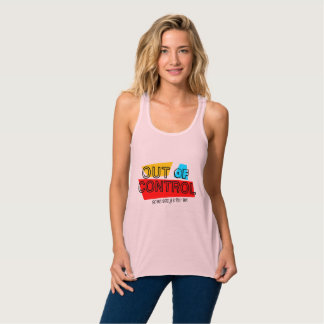 Out of Control – Bold Typography Statement Design Tank Top