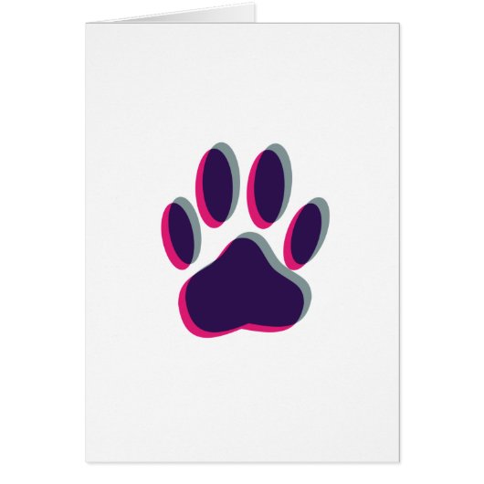 Out of Focus Dog Paw Print (Front)