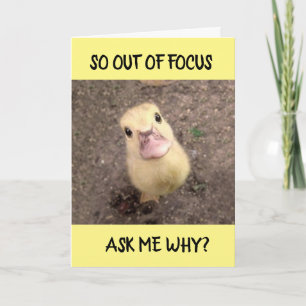 *OUT OF FOCUS** FOR I **MISS YOU** CARD