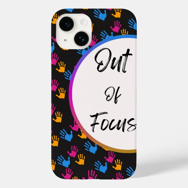 Out of Focus Phone Case | Creative Typography Cove (Back)