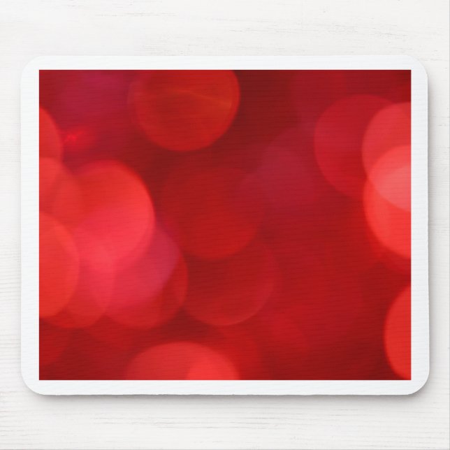 Out of Focus Red Lights Circles Mouse Pad (Front)