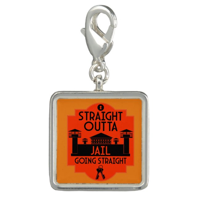 Out Of Jail Prison Release Gift  Charm (Front)
