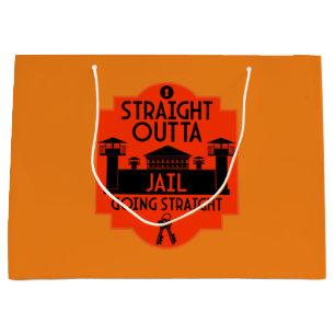 Out Of Jail Prison Release Gift Large Gift Bag