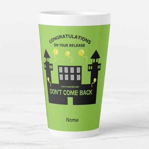 Out Of Jail Prison Release Gift Latte Mug