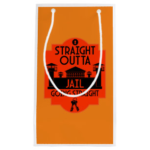 Out Of Jail Prison Release Gift  Small Gift Bag