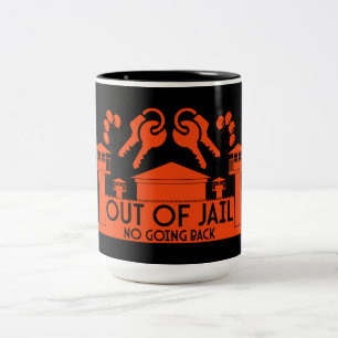 Out Of Jail Prison Release Gift Two-Tone Coffee Mug