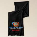 Out of My Way Casino Scarf<br><div class="desc">Out of my way, I'm going to the Casino! - Poker lovers and Gamblers everywhere will love this funny and humorous saying. With an image of a slot machine.</div>