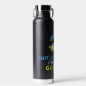 Out of my way I'm going Golfing Water Bottle (Front)