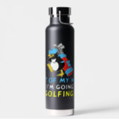 Out of my way I'm going Golfing Water Bottle (Left)